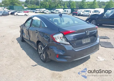 2017 Honda Civic Ex-T из США, поврежденный, VIN 19XFC1F41HE206741